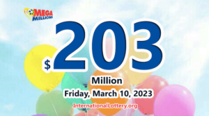 谁会赢得2023年3月10日的2.03亿美元Mega Millions奖金呢？