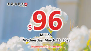 Powerball 奖池在 2023 年 3 月 22 日的抽奖中上涨至 9600 万美元。